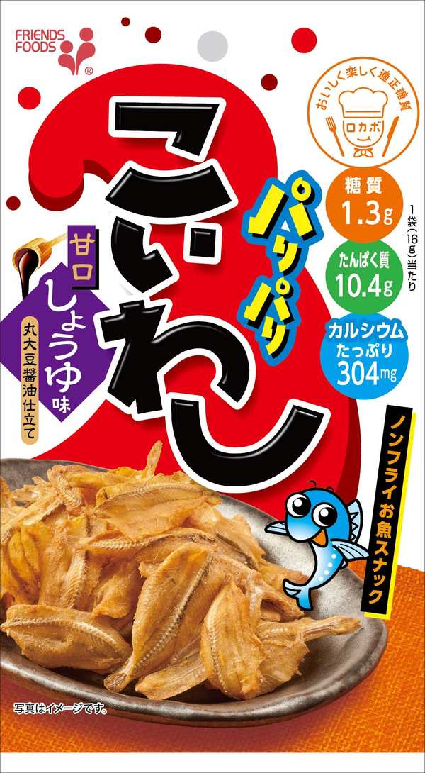 井上食品 パリパリこいわし甘口醤油味 16g