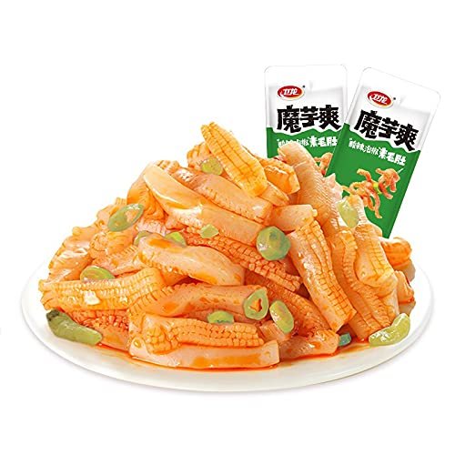 Rakuten - 選べる魔芋爽素毛肚こんにゃくから作り 個別包装 辛くて美味しい 軽食外装印字は製造日 (魔芋爽素毛肚 泡椒味 18gx20点 1箱, 3点)