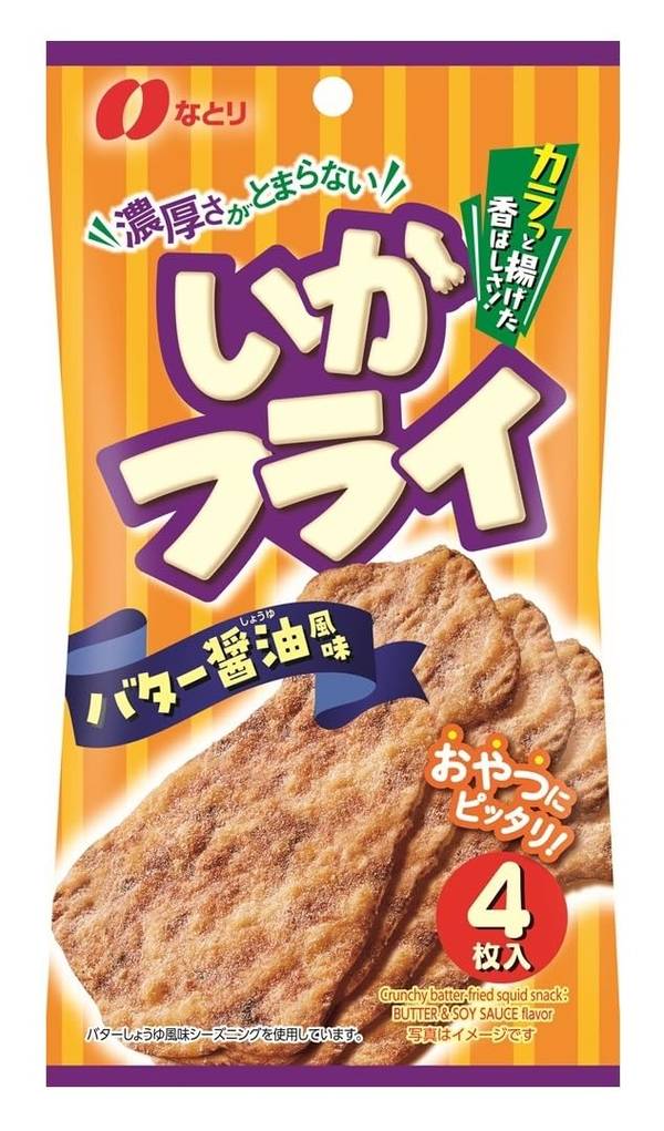 乐天商城 - なとり いかフライバター醤油風味 4枚