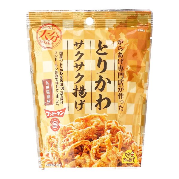 樂天商城 - 大分からあげ とりかわサクサク揚げ 九州醤油味 30g おつまみ おやつ スナック フンドーキン醤油使用