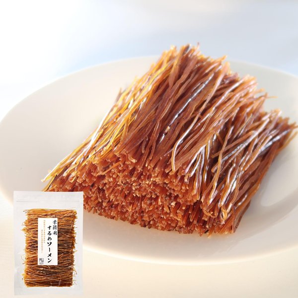 博屋 するめソーメン イカソーメン 珍味 おつまみ イカそうめん するめジャーキー 切りスルメ 業務用 チャック袋入 (250g)