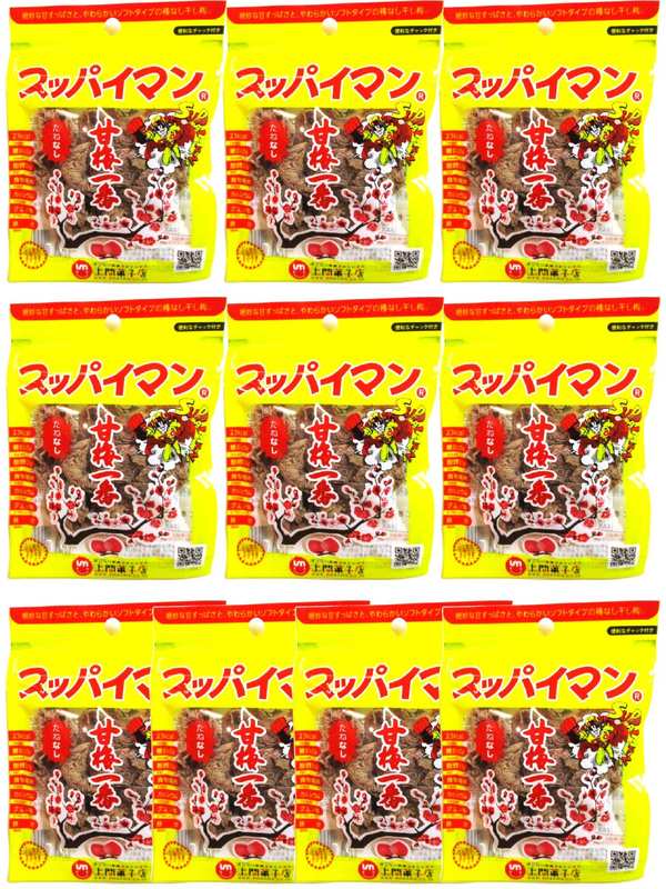 樂天商城 - 上間菓子店 スッパイマン 15gx10袋 甘梅一番 たねなし 種なし 干し梅