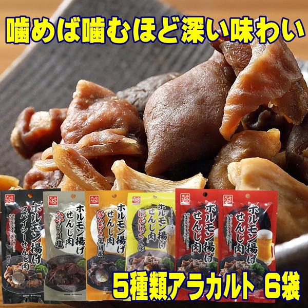 大黒屋 ホルモン揚げ せんじ肉 5種類セット 40g x6袋 広島名物 おつまみ (5種アラカルトx6袋) zozo-10089346 zo- サンプル画像2