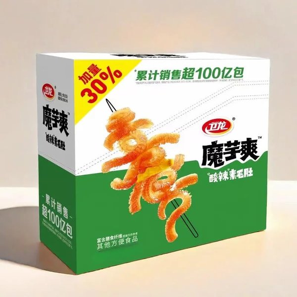 魔芋爽盒装 衛龍辣条 中国典美味しい辣条 衛龍こんにゃく爽 美味しい魔芋爽 360g/18g*20袋 素食零食小吃 网魔芋 辣条麻辣小吃 衛大面筋 辛い軽食 辣條 こんにゃくのさっぱりした味 中国のスナック休食品 ベジタリアンスパイシースナック おつまみ 中華名物 中華食材 公室零食