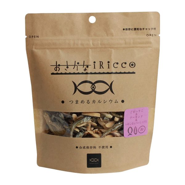 乐天商城 - 大橋珍味堂 IRICCOごまいりこ&アーモンド&いわしせんべい 85g NP