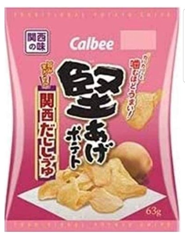 《関西販売品》カルビー堅あげポテト関西だししょうゆ63gx6袋入り