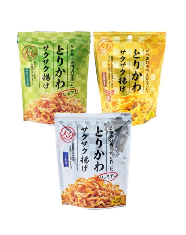 乐天商城 - 大分からあげ サクサク揚げ 3種x30g おつまみセット