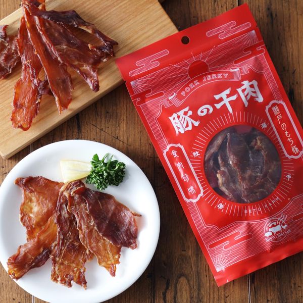 Rakuten - 瀬戸のもち豚 ポークジャーキー (30g) 豚の干肉 広島県産 お取り寄せ おつまみ BBQ キャンプ