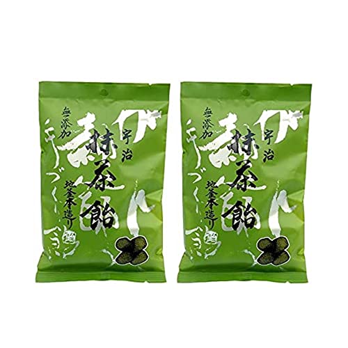 井関食品 宇治抹茶飴 80g×2袋 食品用クリップおまけ付き無添加 地釜本造り【在庫あり】