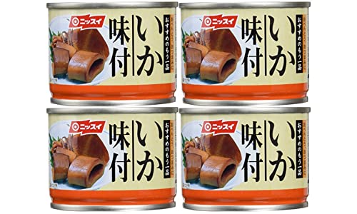 いか味付き(4缶セット)おまけ付き おべんとう、おつまみに ニッスイ【在庫あり】