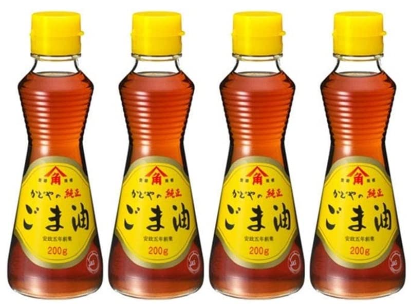 金印純正ごま油200g(4本セット)おまけ付き かどや製油【在庫あり】