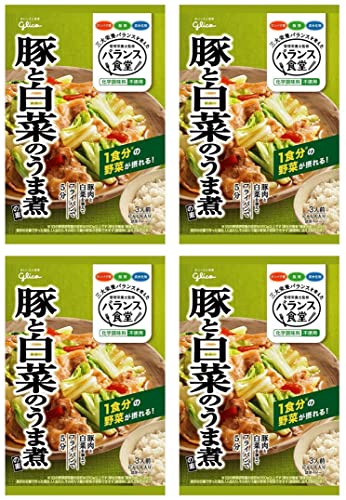 バランス食堂 豚と白菜のうま煮の素（4袋セット）おまけ付き 簡単 おかず【在庫あり】