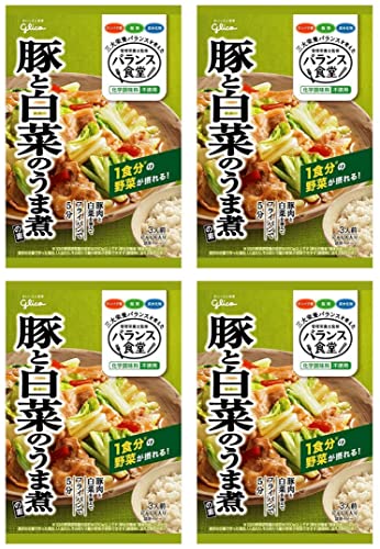バランス食堂 豚と白菜のうま煮の素(4袋セット)おまけ付き 簡単 おかず【在庫あり】