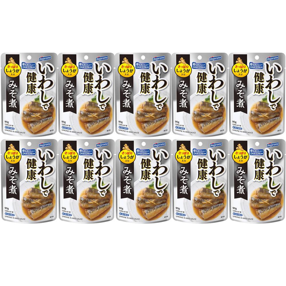 はごろも いわし みそ煮 (パウチ) 90g×10個 おまけ付【在庫あり】