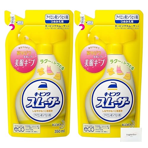 キーピング しわ取り剤 アイロン用スムーザー 詰め替え (350ml)/ キーピング Topsellerオリジナルポケットティッシュ付き【在庫あり】