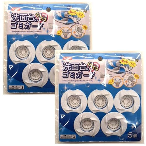 乐天商城 - 洗面台のくるくるゴミガード 2セット10個入り髪の毛キャッチ 排水口スッキリ 掃除簡単 コンパクト 便利グッズ 衛生的 取り付け簡単 繰り返し 長持ち