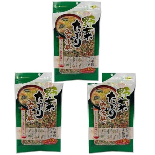 3袋セット野菜たっぷりみそ汁の具 50g 三幸産業 まとめ買い 簡単 便利 お吸い物 味噌汁 スープ インスタントラーメン 野菜増し 時短 クッキング 家事楽 キャベツ 人参 わかめ 玉ねぎ ねぎ チンゲン菜 アレンジ自由 おまけ付(クリ