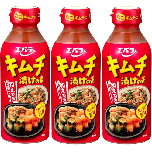 3本キムチ漬けの素 300ml エバラ 万能調味料 キムチの素 キムチ鍋の素 魚介の旨味 手軽 簡単 時短 和え物 炒め物 3本キムチ漬けの素 300ml エバラ 万能調味料 キムチの素 キムチ鍋の素 魚介の旨味 手軽 簡単 時短 和え物 炒め物