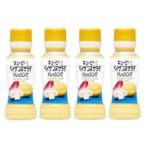 4本ペイザンヌサラダ ドレッシング 180ml キユーピー 卵とハーブ フレンチドレッシング 野菜たっぷり シーザーサラダ フレッシュ シャキシャキ サラダ 温野菜 パスタ お浸し 豚しゃぶ 冷しゃぶ 冷奴 鍋のつけだれ 肉 魚 ソース