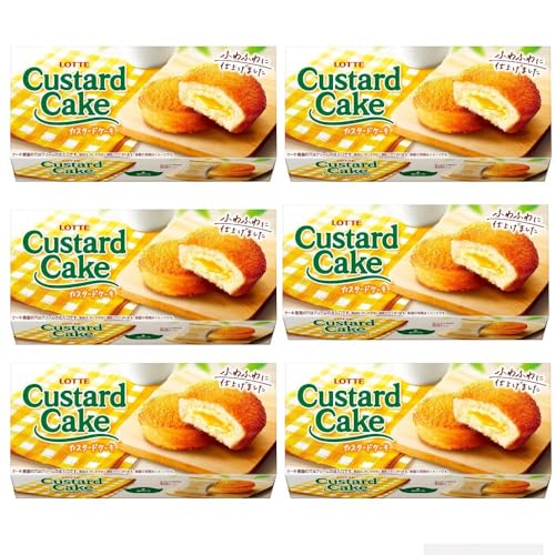 【6箱セット】カスタードケーキ (6個入り) ふわふわに仕上げた やさしいクリームの甘さ ボリュームに満足感 ビスケット お菓子 ケーキ おやつ 小腹 個包装 バレンタイン お誕生日 アレンジ調理