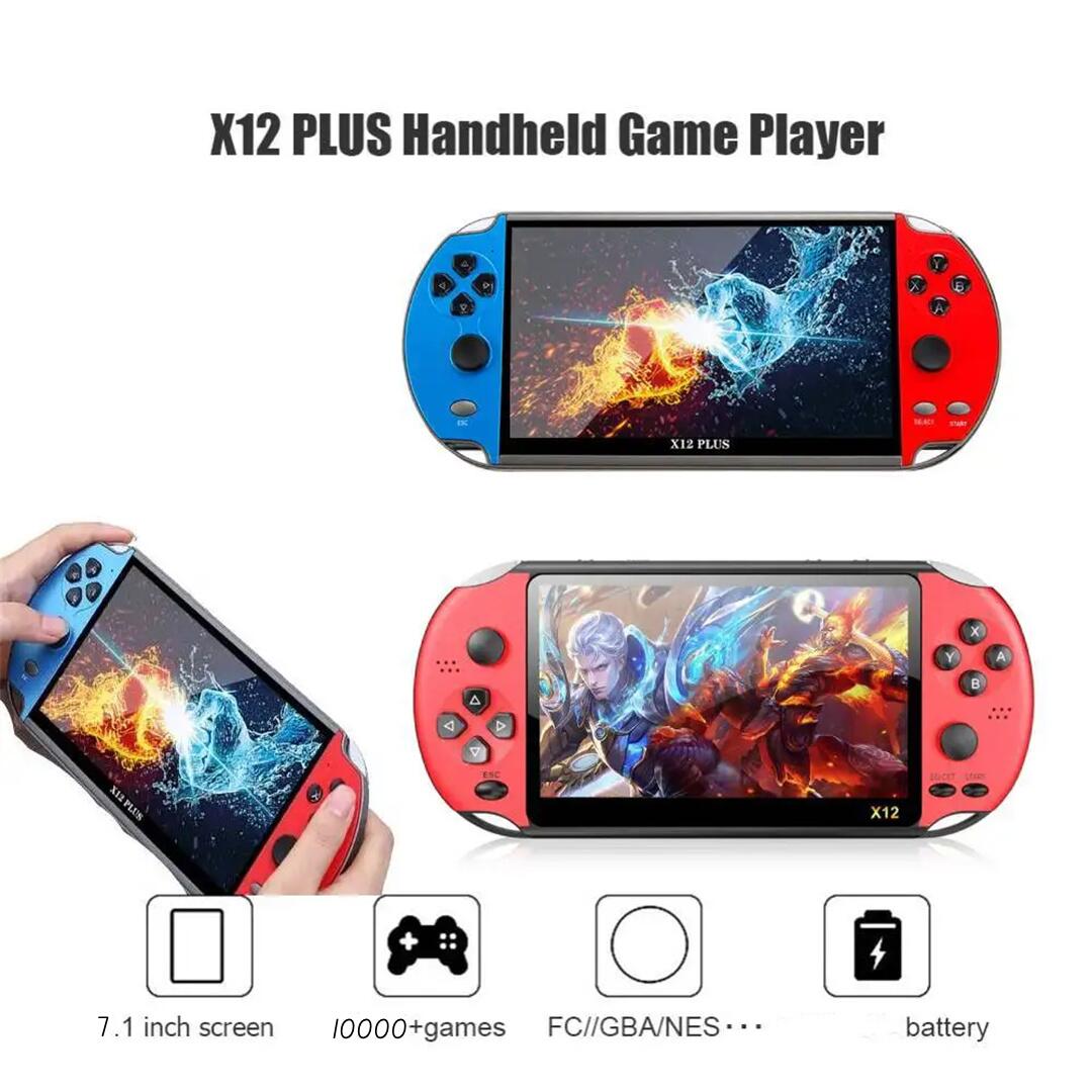 Plus 7インチ手持ちビデオゲームコンソール16GB PSP FC GBA NES 内蔵10000ゲーム機ゲーム機