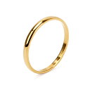 ゴールドリング シンプルリング ステンレスリング メンズ レディース 18K GP gold K18 幅2mm 4mm 6mm 8mm 指輪 ピンキーリング 甲...