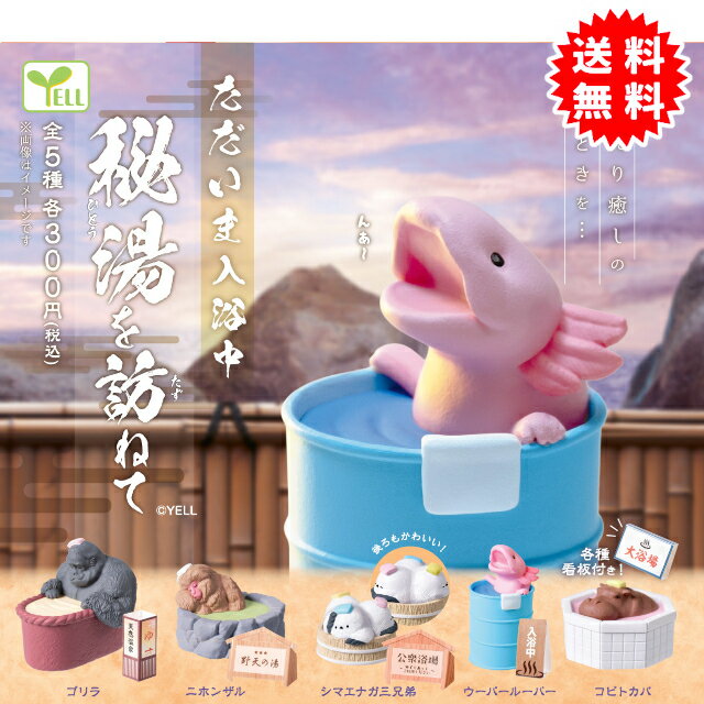 ただいま入浴中 秘湯を訪ねて 全5種コンプリート カプセル入り ガチャガチャ がちゃがちゃ カプセルトイ エール ガチャ ガチャ コンプリートのサムネイル