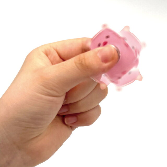 雑貨才蔵のアクリルスピナー動物園 4種4個セット ストレス解消 キュートなアニマルハンドスピナー｜アングル2