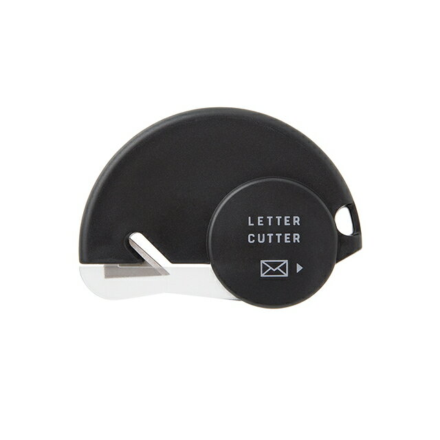 ミドリ レターカッター 黒A /白 ゴミが出ない封筒開封器 日本製 レターオープナー 3