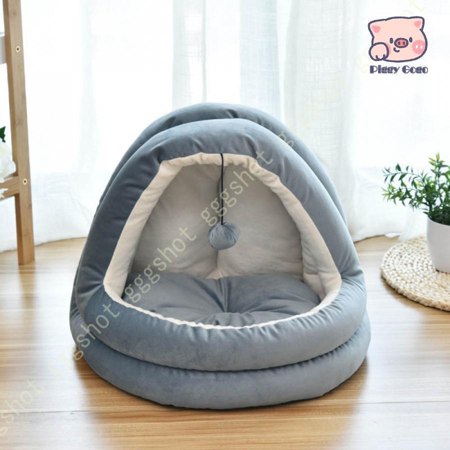 キャットベッド ペット寝具 ドーム 秋冬 猫ベッド キャットハウス ペットベッド うさぎみみベット 猫用 ドーム型 ハウス 犬用 猫用 ベット ペットベット