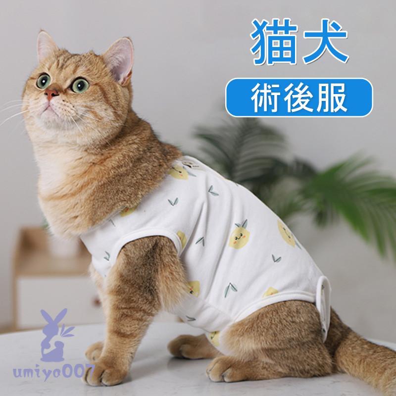 ペット用品 猫 犬 術後服 術後ウェア フルーツ 服 傷 舐めない 傷口保護 ペット用品 ペット服 エリザベスカラー