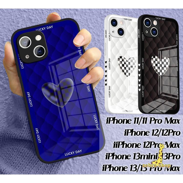 Rakuten - スマホケース iPhone 13 Pro Max ケース iPhone 12 Pro Max 軽量 薄型 iPhone 11 11 Pro Max 背面強化ガラス アイフォン13カバー かわいい 可愛いケース