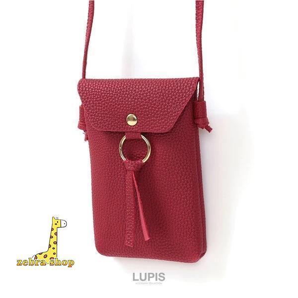 ショルダーバッグ レディース サコッシュ スマホポーチ フェイクレザー 合皮 ブラック レッド 旅行 プチプラ 安い 夏 春 高見え 合皮 小さめ かわいい おしゃれ