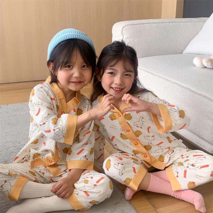 パジャマ 子供 長袖 綿 こども パジャマ 前開き キッズ 女の子 子供服 ガールズ ルームウェア 薄手 Vネック 寝間着 部屋着 女児 可愛い シンプル 無地