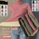 送料無料 Tシャツ レディース インナー 無地 ハイネック 長袖 厚手 裏起毛 トップス カジュアル 冷えさ対策 防寒 暖かい 着痩せ シンプル 秋冬 おしゃれ