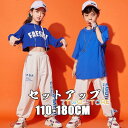 ダンス 衣装 キッズ 韓国 セットアップ HIPHOP 派手 ジャズダンス へそ出し 女の子 男の子 kids dance 原宿 jazz 練習着 団体 服 発...