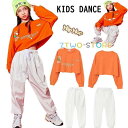 キッズダンス衣装 ダンス衣装 トップス ズボン 女の子 長袖 ヒップホップ 子供 シャツ ジュニア ダンスウェア ジャズダンス ステージ衣装 韓国 演出服 団体服(4)