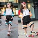 2点 キッズ チア ダンス衣装 セットアップ ジャズ ヒップホップ ダンス衣装 男女兼用 半袖 HIPHOP 応援団 体操服 110 120 130 140 1...