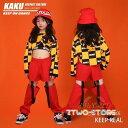 チェックパーカー ダンス 衣装 ヒップホップ ダンス衣装 キッズ ジャズダンス衣装 トップス サルエルパンツ 長袖 タンクトップ HIPHOP セットアップ