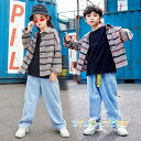 キッズ ダンス衣装 ヒップホップ セットアップ HIPHOP 花柄シャツ ダンスシャツ パンツ 子供 男の子 女の子 練習着 ジャズダンス