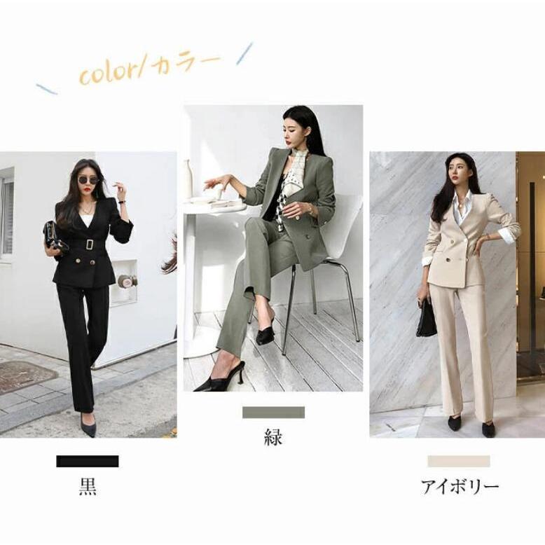 セットアップ レディース パンツスーツ スーツジャケット 春 秋 洗える パンツ タイトパンツ ジャケット きれいめ 美シルエット 卒業式 入園式 入学式 ztwo-store-10004895 Ztwo楽天市場店 サンプル画像2