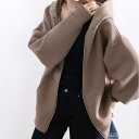 アウター パーカー ジップアップ レディース 大きいサイズ オーバーサイズ ゆったり 長袖 マシュマロ ビッグシルエット 大きめ 高見え 着回し