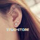 イヤリング レデイース 一粒ダイヤ 4mm 6mm CZダイヤ 通販アクセサリー