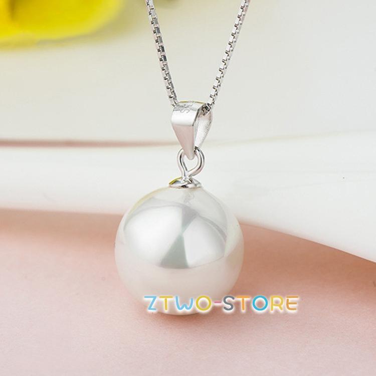 ネックレス レディース 一粒パール 大粒 ペンダントトップ 10mm 2色展開 女性 誕生日プレゼント 母の日ギフト
