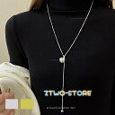 スライダーボウタイネックレス ロング パール レディース ラリエット シンプル シルバー ゴールド プレゼント