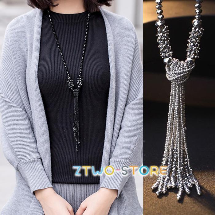 ネックレス レディース ラリエット 水晶 クリスタル チェーン ロングネックレス 女性 ギフト 誕生日プレゼント