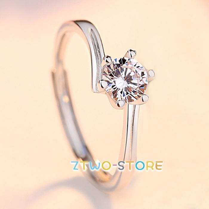 指輪 レディース 婚約 一粒ダイヤ 並ぶ3粒 0.25カラット フリーサイズ シンプル 彼女 妻 結婚記念日 誕生日プレゼント 母の日ギフト