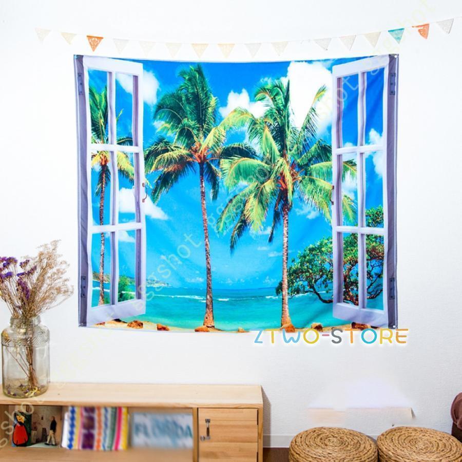 タペストリー おしゃれ 北欧 壁掛け 大きい かわいい 壁紙 DIY 大判 絵画 飾り 装飾 おうちキャンプ イ..