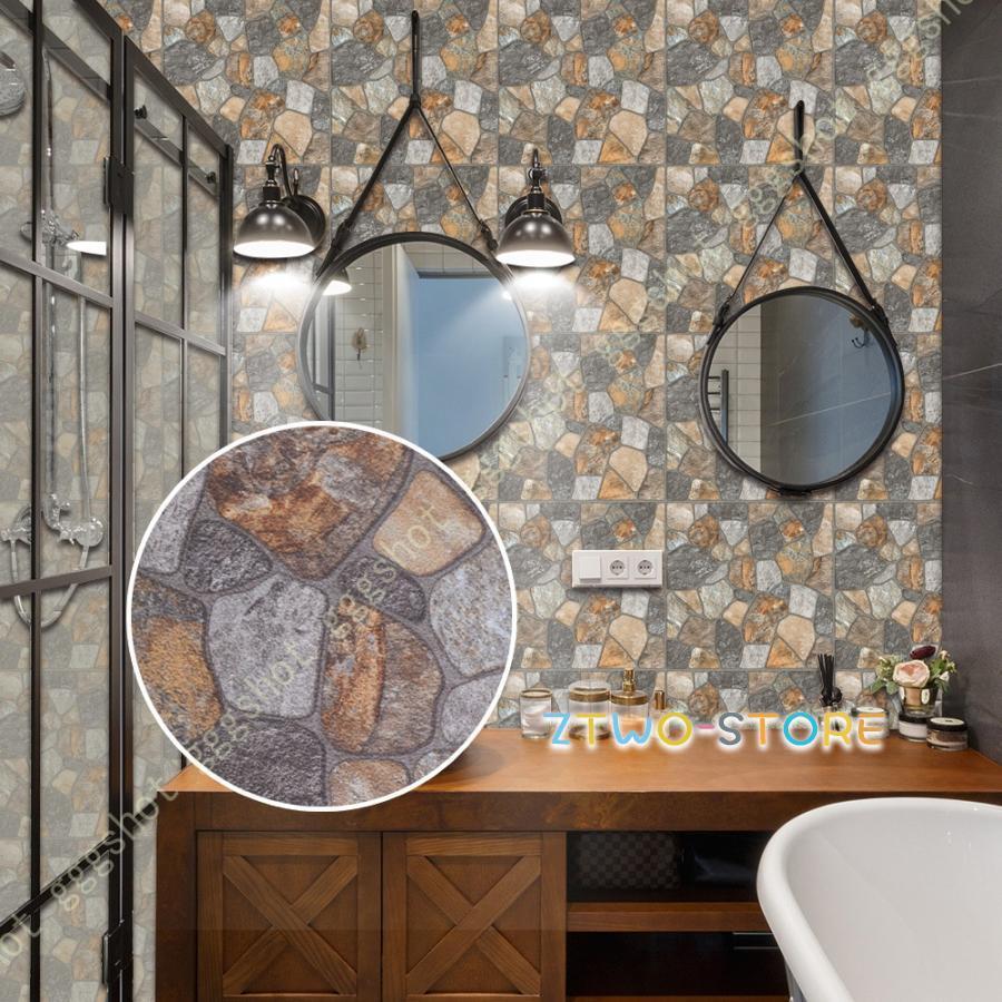 モザイクタイルシール リメイクシート タイル シート モロッコ風 シート 壁紙 洗面所 キッチン シール ..