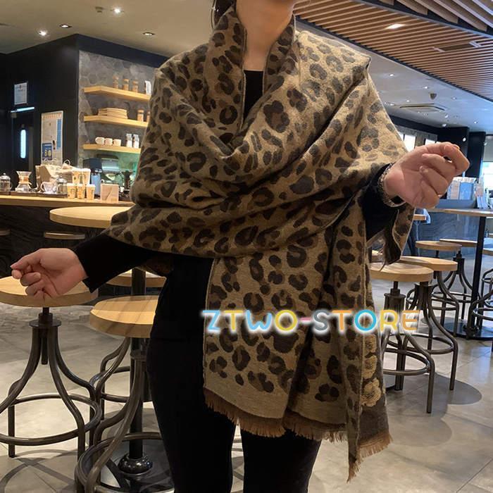 ストール レオパード ヒョウ柄 パシュミナ風 ショール 春物 春夏 秋冬 メンズ レディース カシミヤタッチ 大判ストール アニマル柄